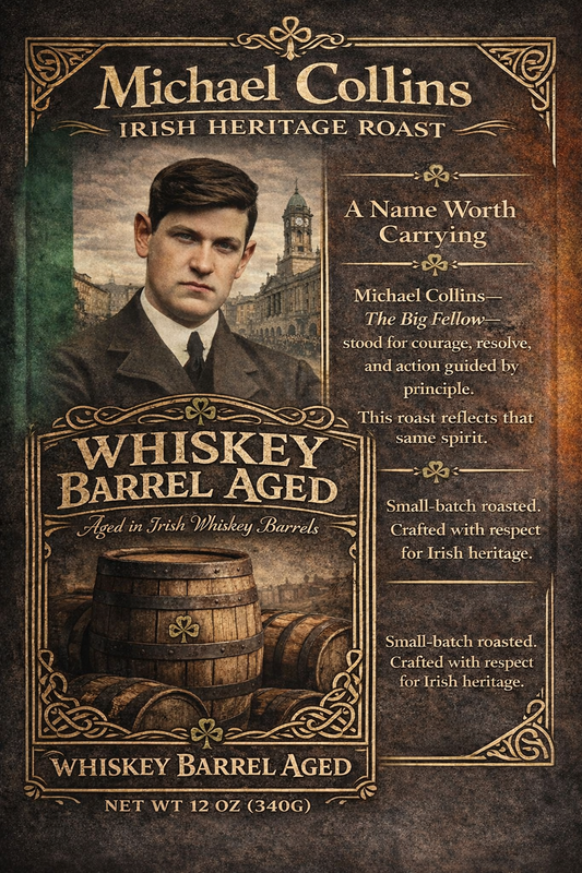 Michael Collins Irish Heritage Roast - Whiskey Barrel Aged Coffee